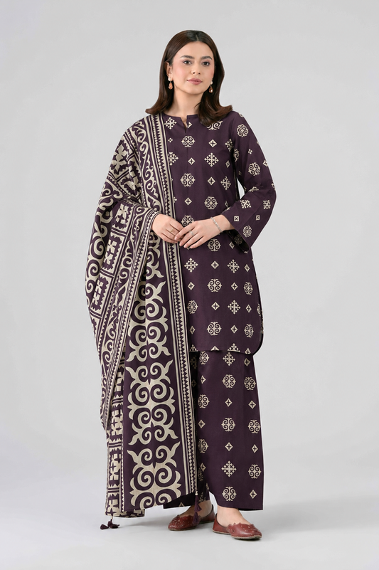 Digital Printed 3-Piece Lawn Suit — Unstitched