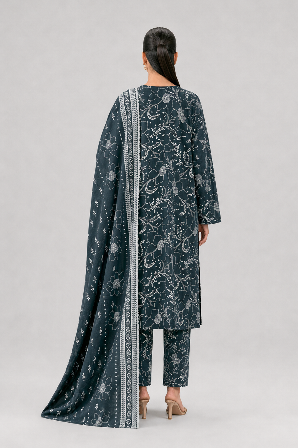 Digital Printed 3-Piece Lawn Suit — Unstitched