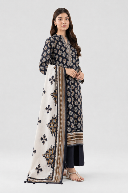 Digital Printed 3-Piece Lawn Suit — Unstitched