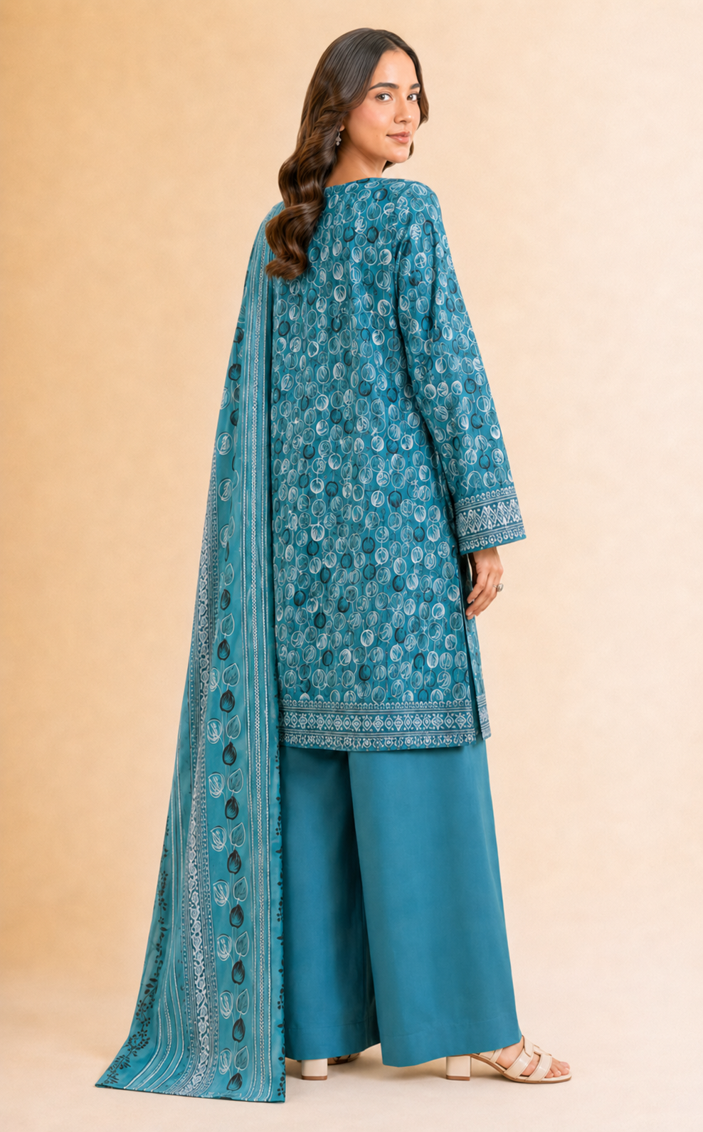 Digital Printed 3-Piece Lawn Suit — Unstitched