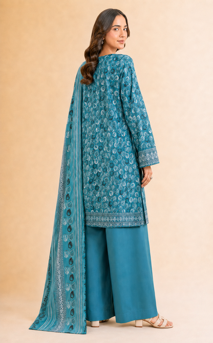 Digital Printed 3-Piece Lawn Suit — Unstitched
