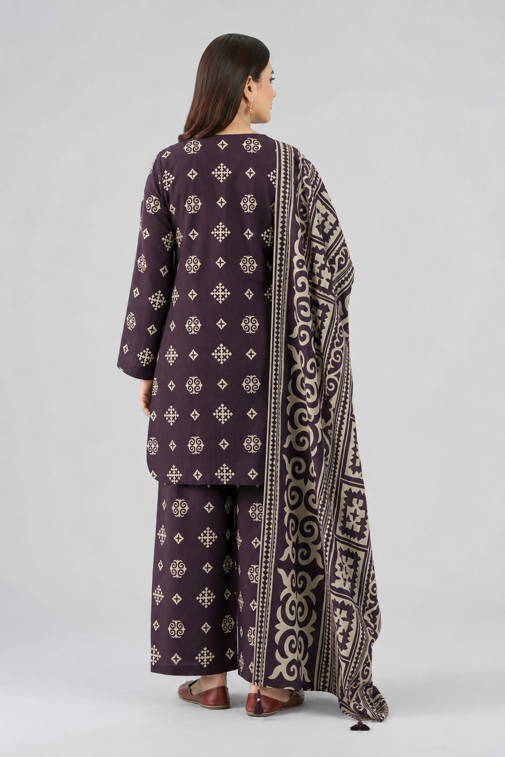 Digital Printed 3-Piece Lawn Suit — Unstitched