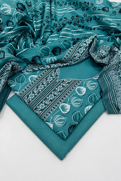 Digital Printed 3-Piece Lawn Suit — Unstitched