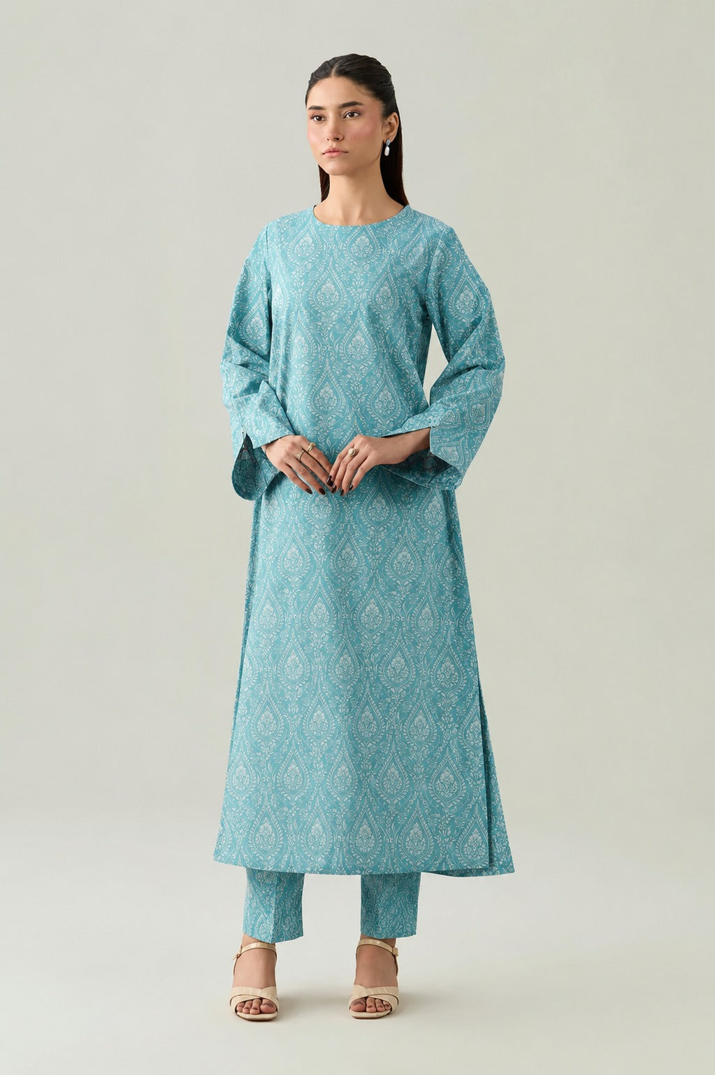 Digital Printed Lawn 2 Piece Unstitched Suit