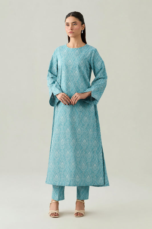 Digital Printed Lawn 2 Piece Unstitched Suit